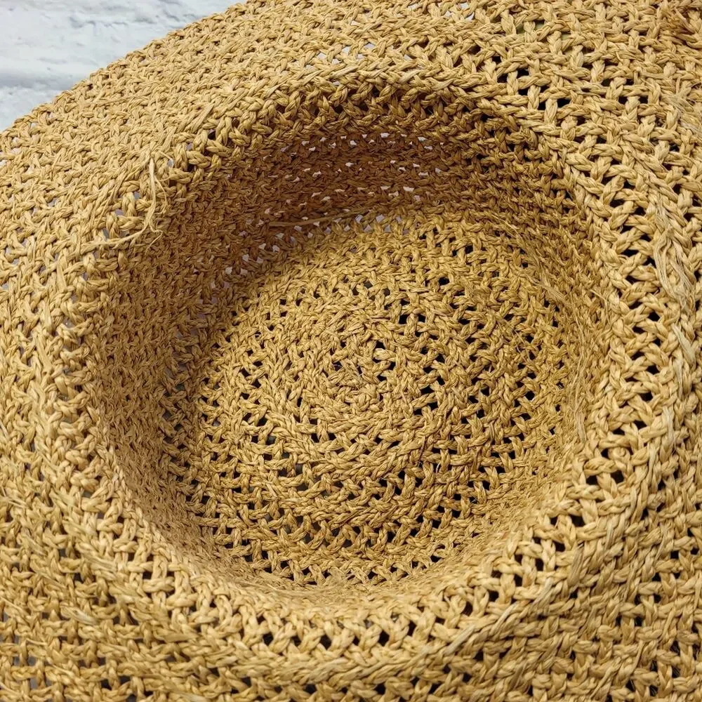 Boho Summer Woven Hat with Roses